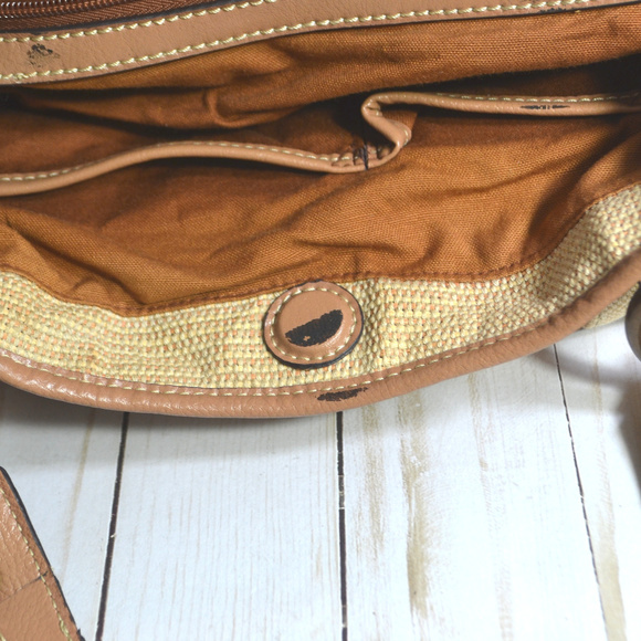 Fossil Woven Rattan Patchwork Purse - Picture 5 of 7